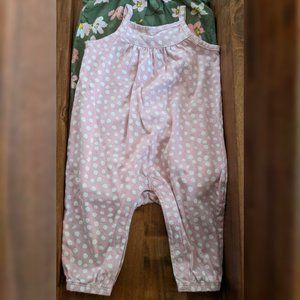 2 Pack Sleeveless Infant Jumpsuit